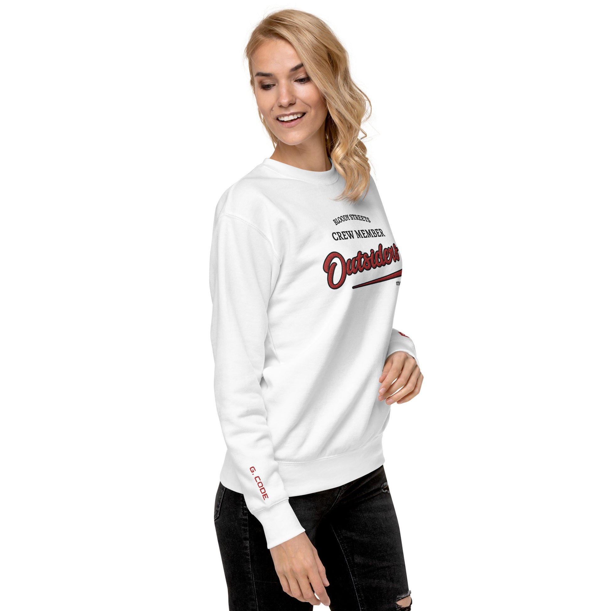 Streetwear Pullover Unisex - BS Outsiders Stickerei - BLOODY-STREETS.DE Streetwear Herren und Damen Hoodies, T-Shirts, Pullis