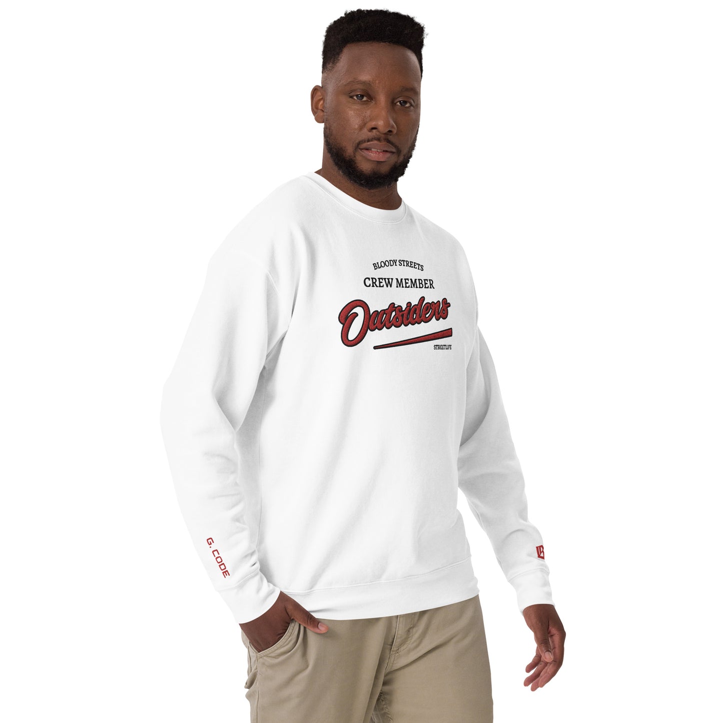 Streetwear Pullover Unisex - BS Outsiders Stickerei - BLOODY-STREETS.DE Streetwear Herren und Damen Hoodies, T-Shirts, Pullis