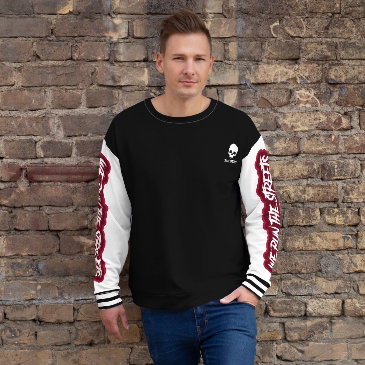 We Run The Streets Pulli BLACK - BLOODY - STREETS.DE Streetwear Herren und Damen Hoodies, T-Shirts, Pullis