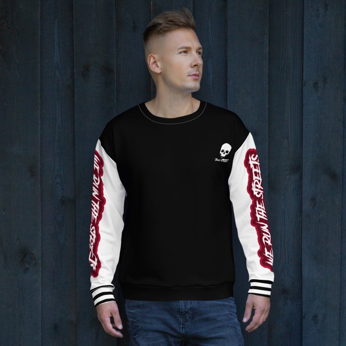 We Run The Streets Pulli BLACK - BLOODY - STREETS.DE Streetwear Herren und Damen Hoodies, T-Shirts, Pullis