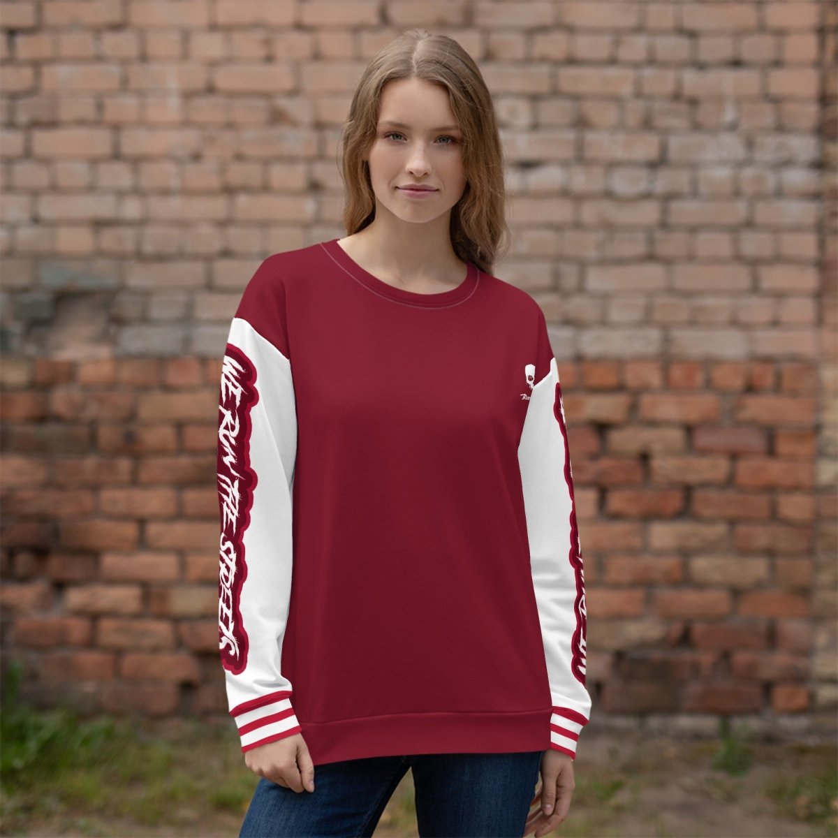 We Run The Streets PULLI RED - BLOODY - STREETS.DE Streetwear Herren und Damen Hoodies, T-Shirts, Pullis