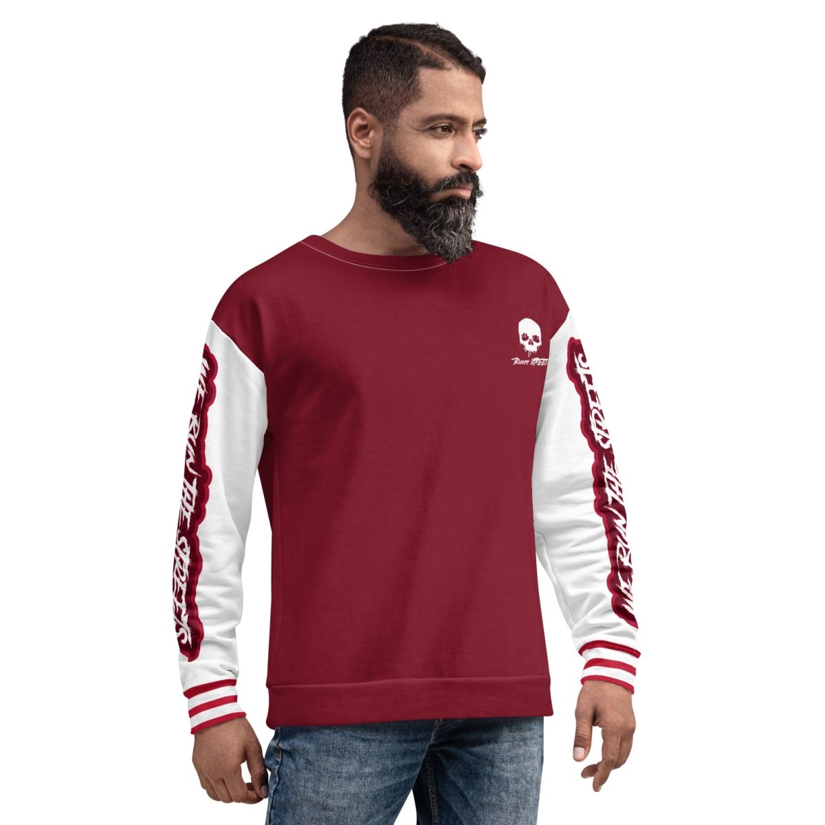 We Run The Streets PULLI RED - BLOODY - STREETS.DE Streetwear Herren und Damen Hoodies, T-Shirts, Pullis