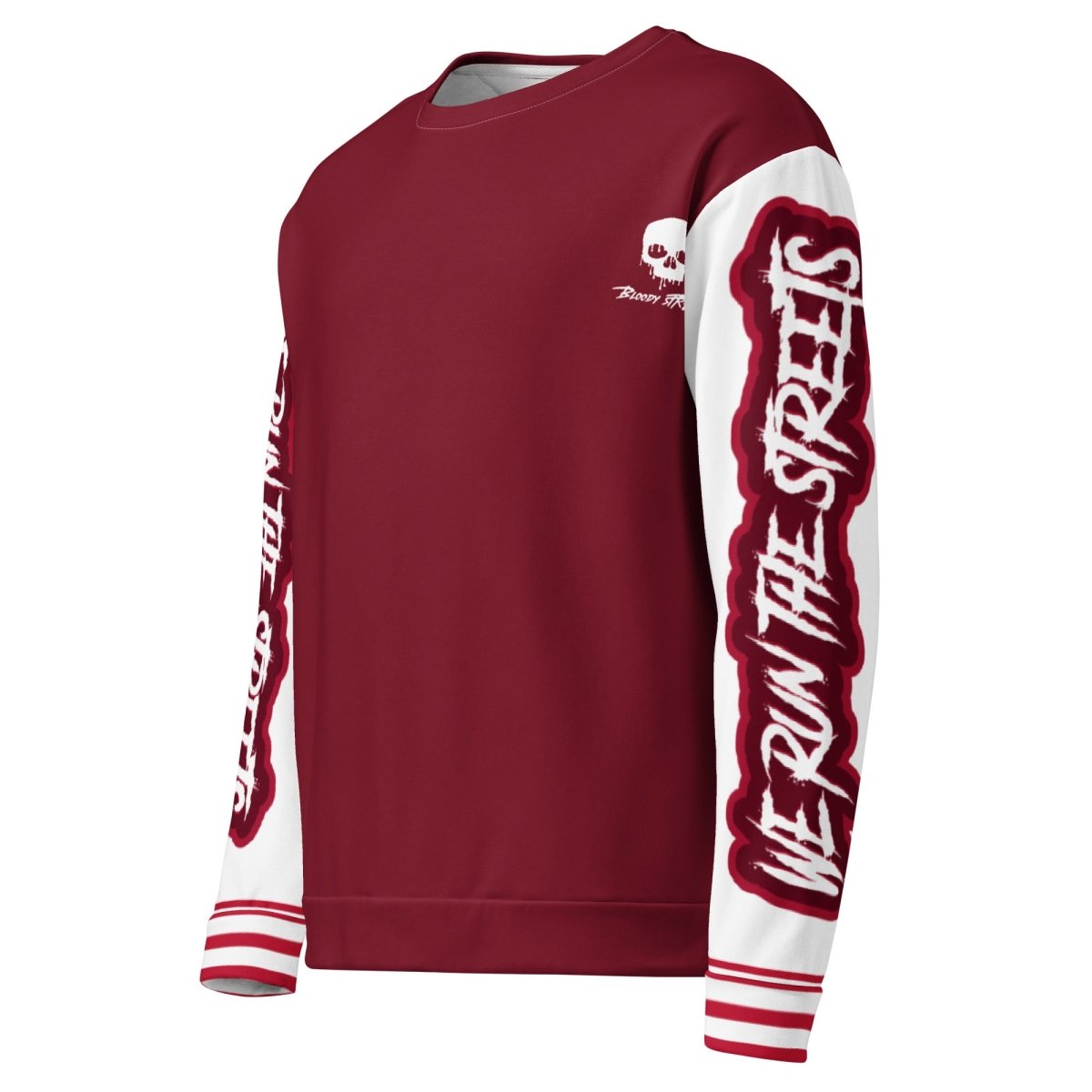 We Run The Streets PULLI RED - BLOODY - STREETS.DE Streetwear Herren und Damen Hoodies, T-Shirts, Pullis