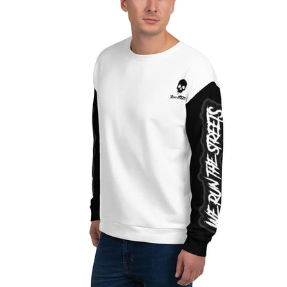 We Run The Streets Pulli WHITE - BLOODY - STREETS.DE Streetwear Herren und Damen Hoodies, T-Shirts, Pullis