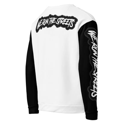 We Run The Streets Pulli WHITE - BLOODY - STREETS.DE Streetwear Herren und Damen Hoodies, T-Shirts, Pullis