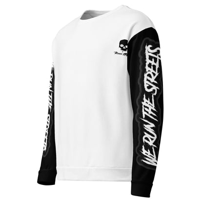 We Run The Streets Pulli WHITE - BLOODY - STREETS.DE Streetwear Herren und Damen Hoodies, T-Shirts, Pullis