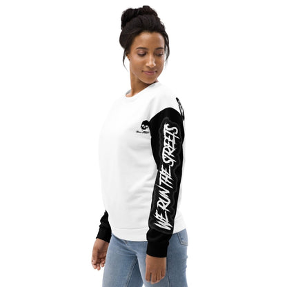 We Run The Streets Pulli WHITE - BLOODY - STREETS.DE Streetwear Herren und Damen Hoodies, T-Shirts, Pullis