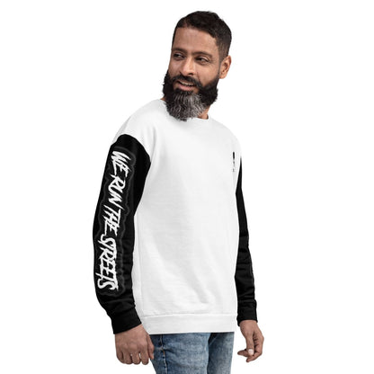 We Run The Streets Pulli WHITE - BLOODY - STREETS.DE Streetwear Herren und Damen Hoodies, T-Shirts, Pullis