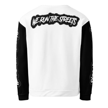 We Run The Streets Pulli WHITE - BLOODY - STREETS.DE Streetwear Herren und Damen Hoodies, T-Shirts, Pullis