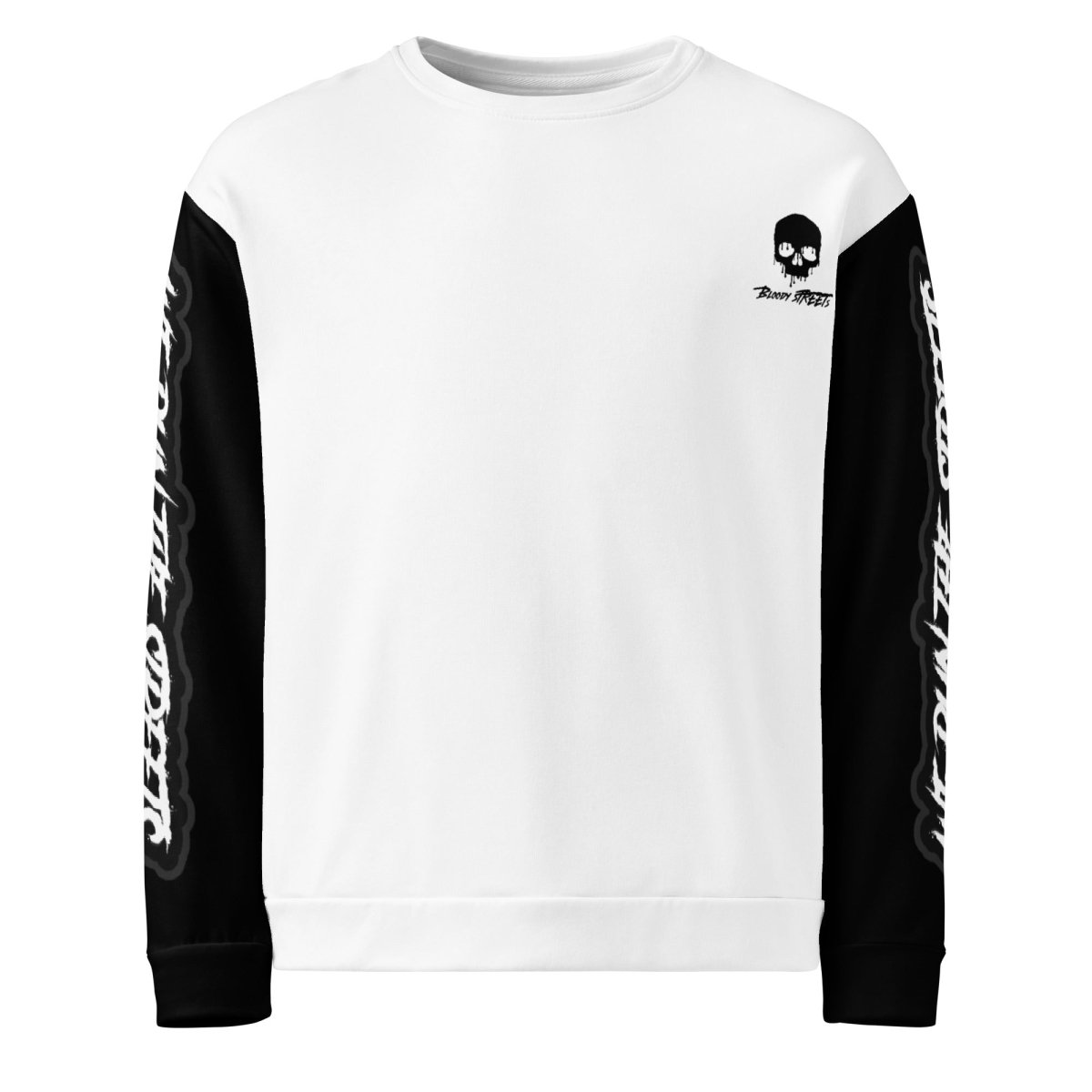 We Run The Streets Pulli WHITE - BLOODY - STREETS.DE Streetwear Herren und Damen Hoodies, T-Shirts, Pullis