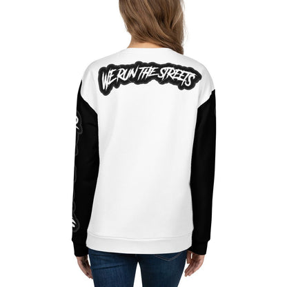 We Run The Streets Pulli WHITE - BLOODY - STREETS.DE Streetwear Herren und Damen Hoodies, T-Shirts, Pullis