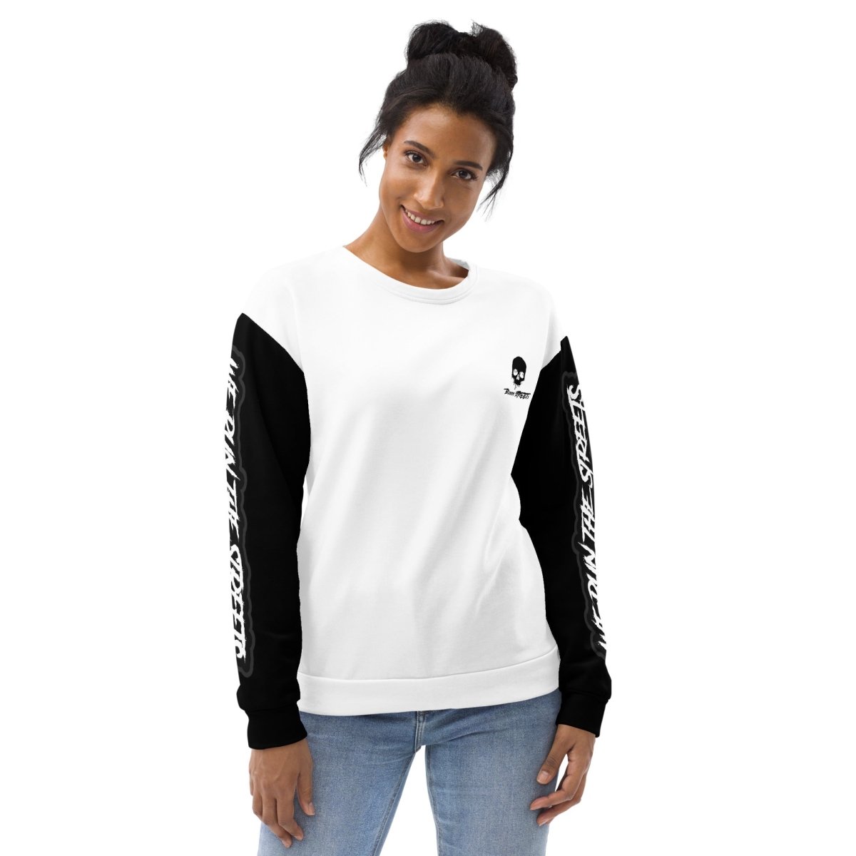 We Run The Streets Pulli WHITE - BLOODY - STREETS.DE Streetwear Herren und Damen Hoodies, T-Shirts, Pullis