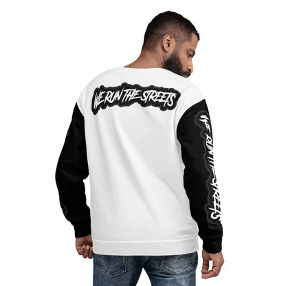 We Run The Streets Pulli WHITE - BLOODY - STREETS.DE Streetwear Herren und Damen Hoodies, T-Shirts, Pullis