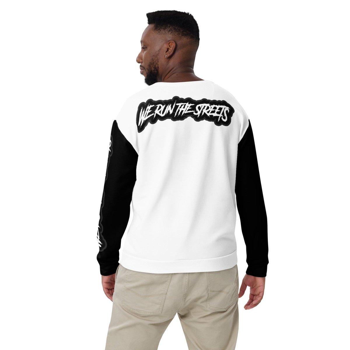 We Run The Streets Pulli WHITE - BLOODY - STREETS.DE Streetwear Herren und Damen Hoodies, T-Shirts, Pullis