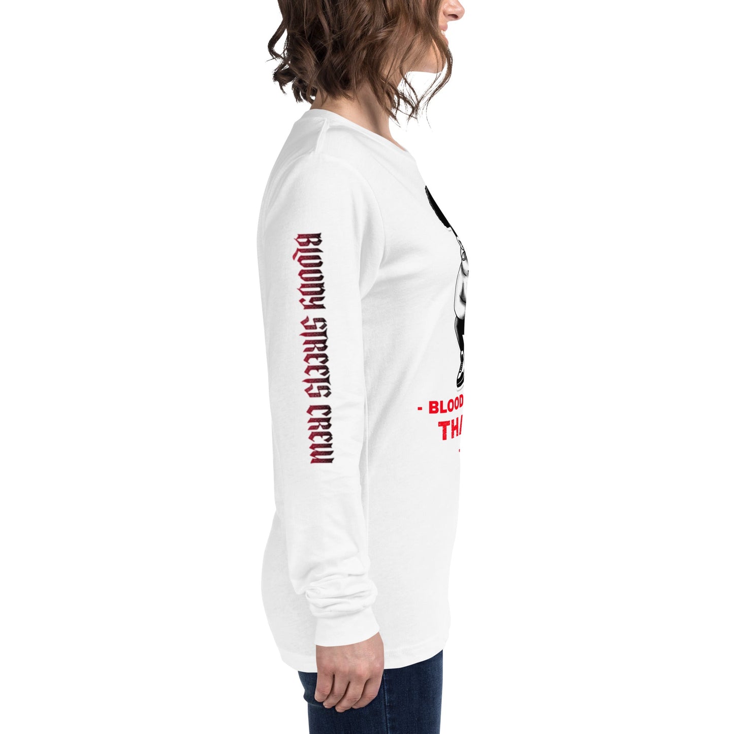 90's Streetwear Vibe 1 - Premium Longsleeve Lady - BLOODY-STREETS.DE Streetwear Herren und Damen Hoodies, T-Shirts, Pullis