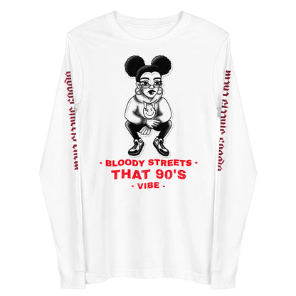 90's Streetwear Vibe 1 - Premium Longsleeve Lady - BLOODY-STREETS.DE Streetwear Herren und Damen Hoodies, T-Shirts, Pullis