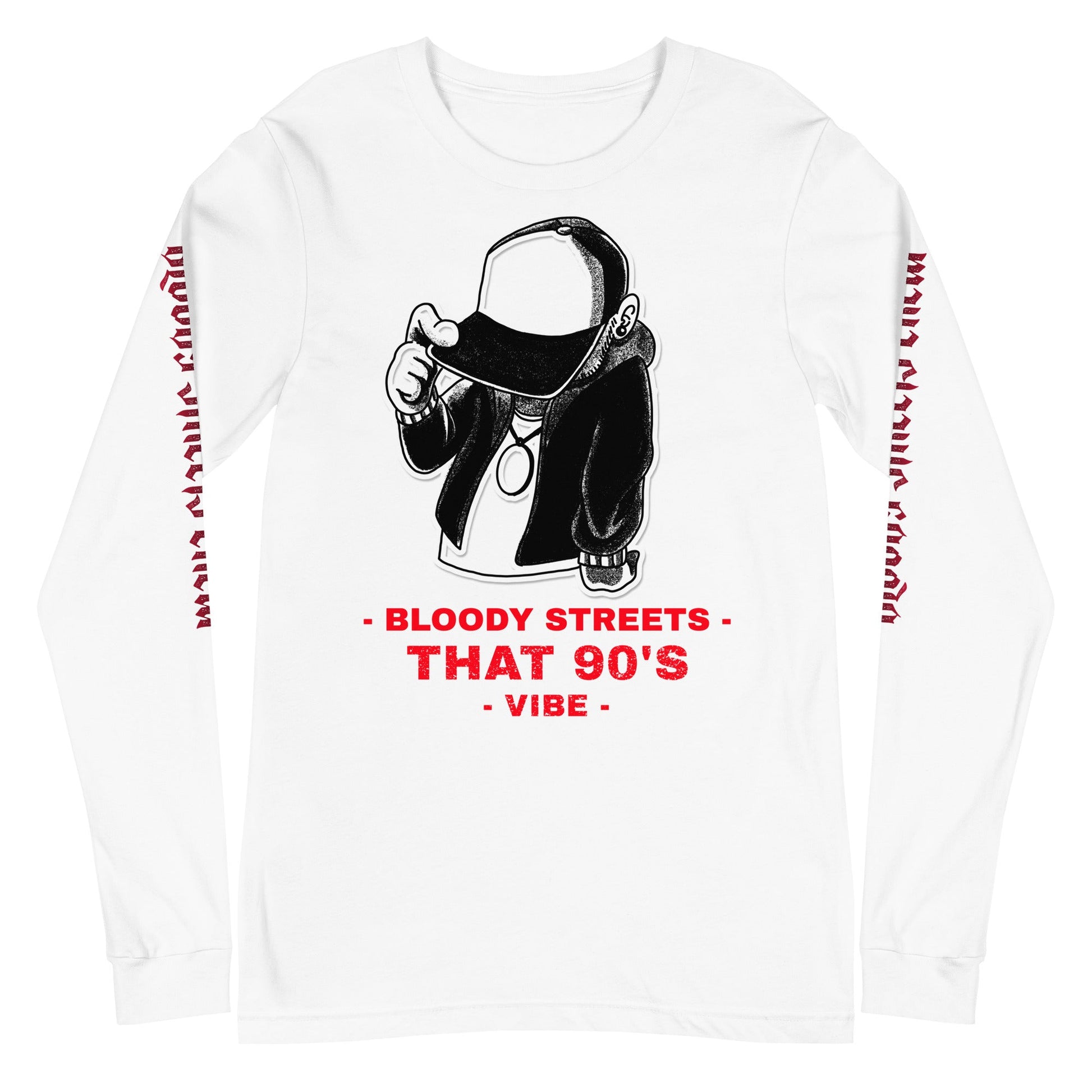 90's Streetwear Vibe 3 - Premium Longsleeve Lady - BLOODY-STREETS.DE Streetwear Herren und Damen Hoodies, T-Shirts, Pullis