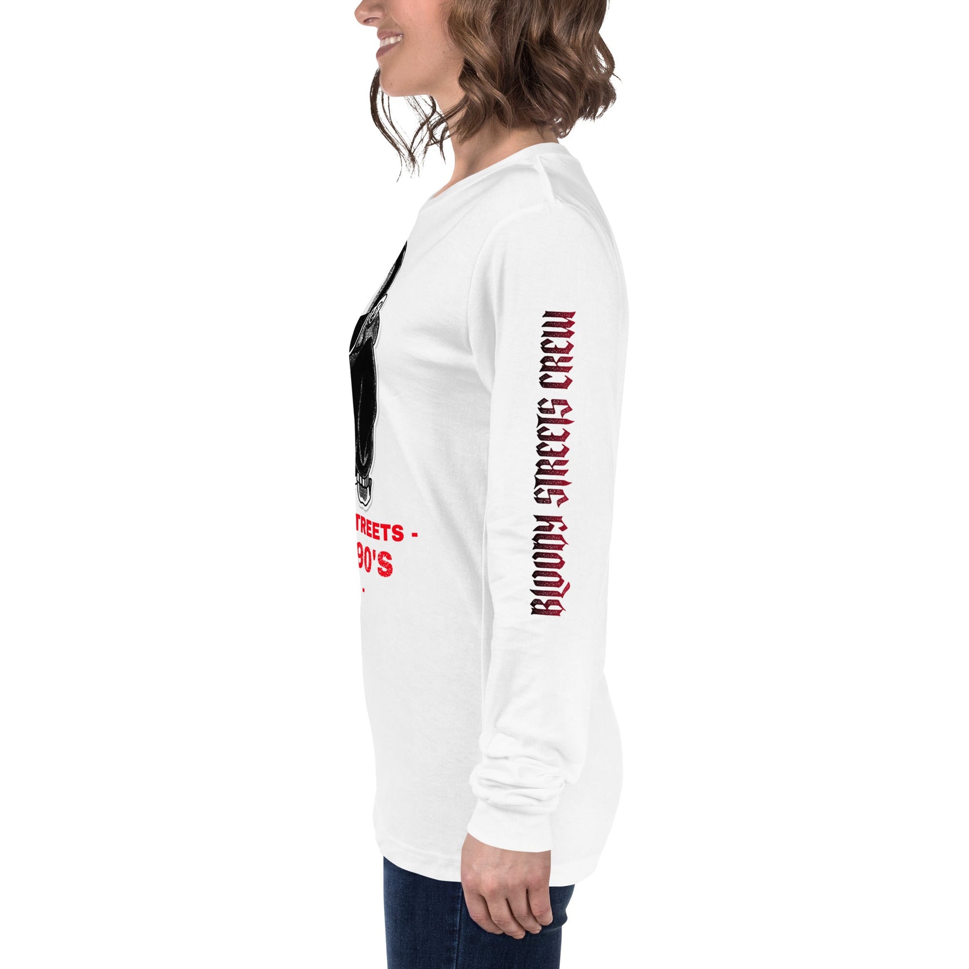 90's Streetwear Vibe 3 - Premium Longsleeve Lady - BLOODY-STREETS.DE Streetwear Herren und Damen Hoodies, T-Shirts, Pullis