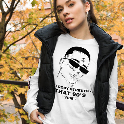 90's Vibe - Premium Longsleeve Lady - BLOODY-STREETS.DE Streetwear Herren und Damen Hoodies, T-Shirts, Pullis