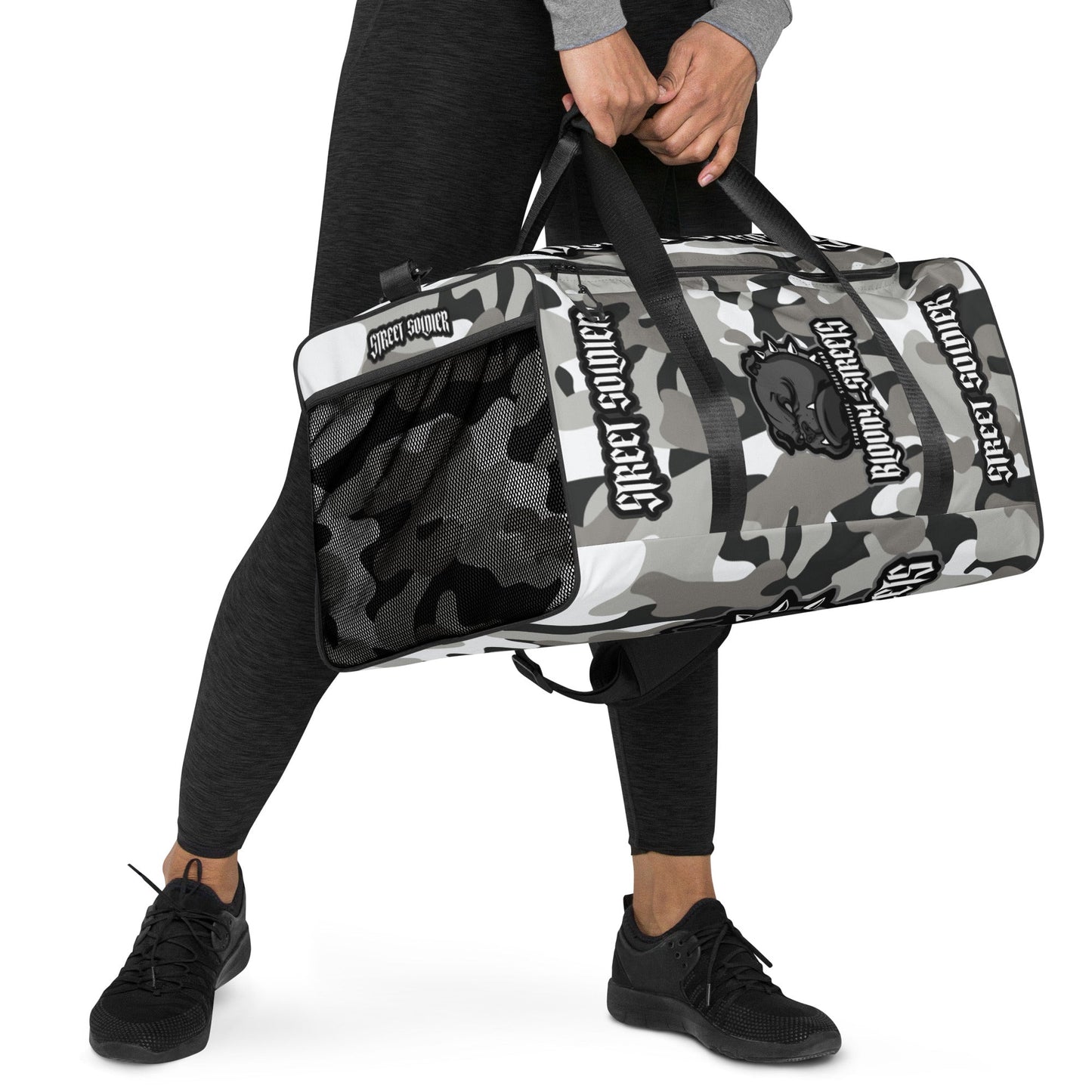 Bloody Streets CAMOUFLAGE "Street Soldier" Bull Dog Weekender Bag - BLOODY-STREETS.DE Streetwear Herren und Damen Hoodies, T-Shirts, Pullis