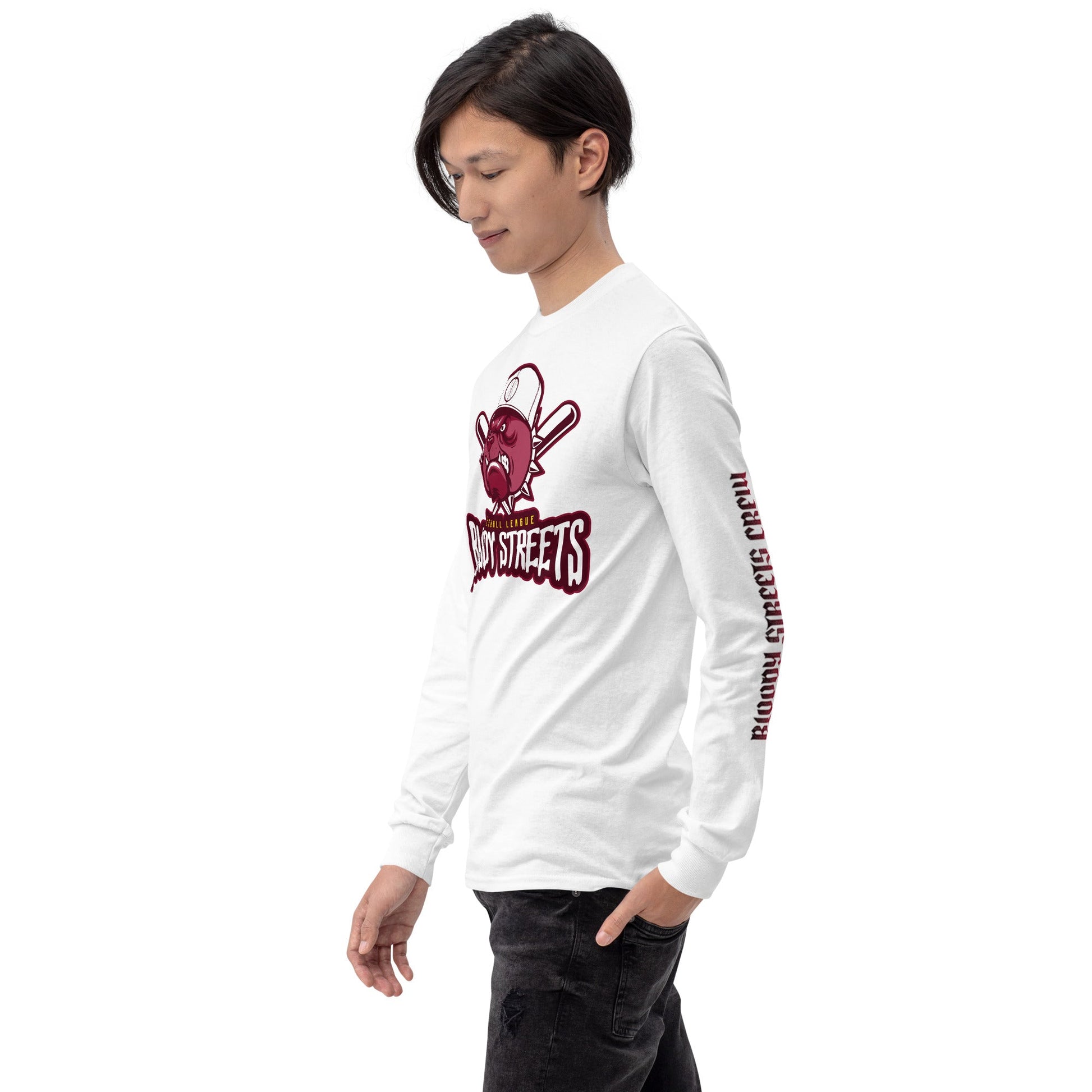Baseball Bull Dog - Premium Longsleeve - BLOODY-STREETS.DE Streetwear Herren und Damen Hoodies, T-Shirts, Pullis