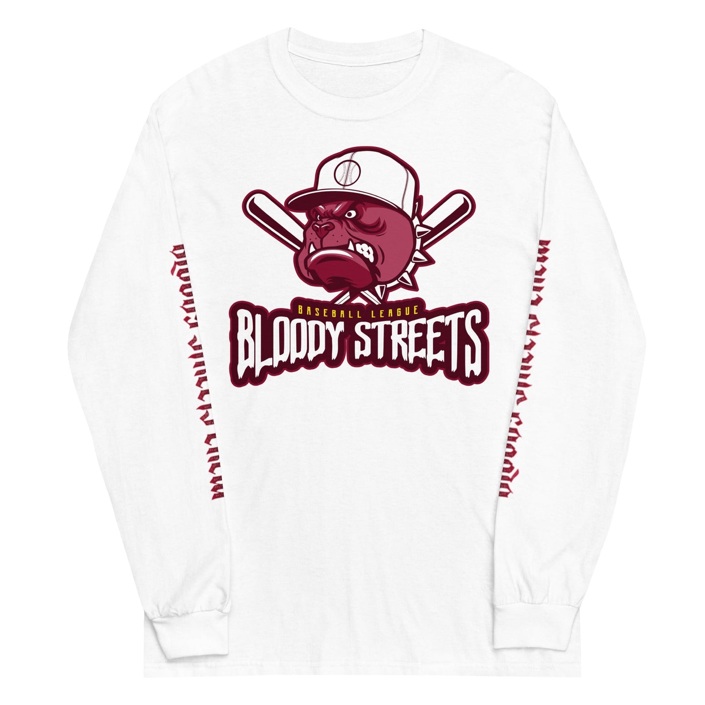 Baseball Bull Dog - Premium Longsleeve - BLOODY-STREETS.DE Streetwear Herren und Damen Hoodies, T-Shirts, Pullis