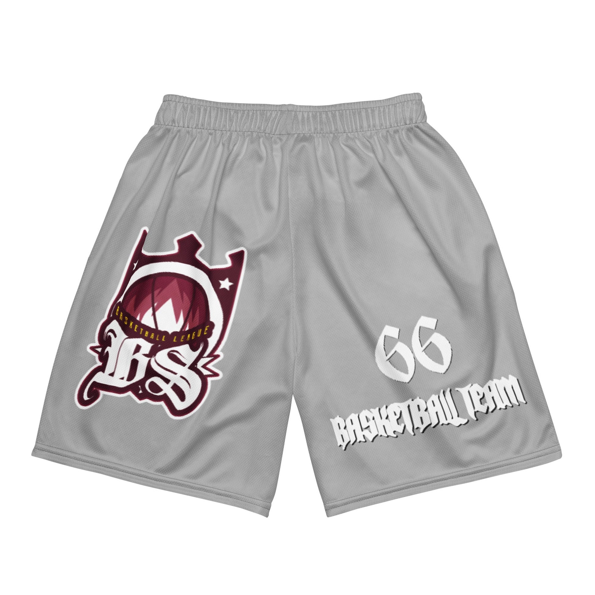 Basketball Team 66 Unisex Mesh-Shorts Gray - BLOODY-STREETS.DE Streetwear Herren und Damen Hoodies, T-Shirts, Pullis