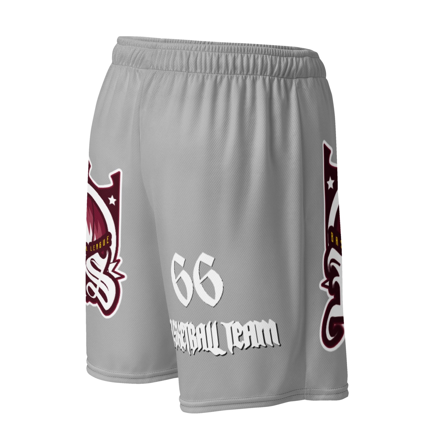 Basketball Team 66 Unisex Mesh-Shorts Gray - BLOODY-STREETS.DE Streetwear Herren und Damen Hoodies, T-Shirts, Pullis