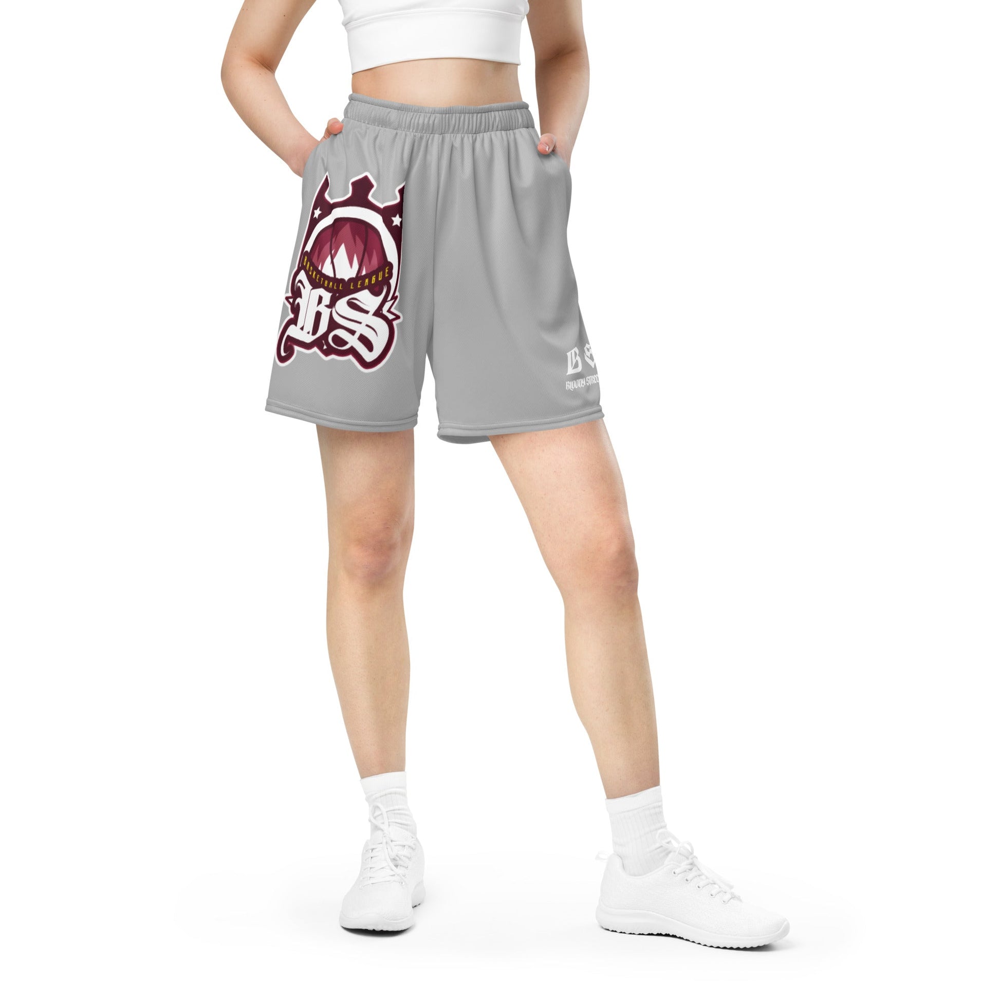 Basketball Team 66 Unisex Mesh-Shorts Gray - BLOODY-STREETS.DE Streetwear Herren und Damen Hoodies, T-Shirts, Pullis