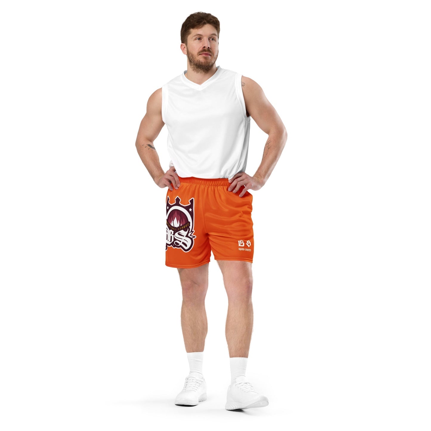 Basketball Team Unisex Mesh-Shorts ORANGE - BLOODY-STREETS.DE Streetwear Herren und Damen Hoodies, T-Shirts, Pullis