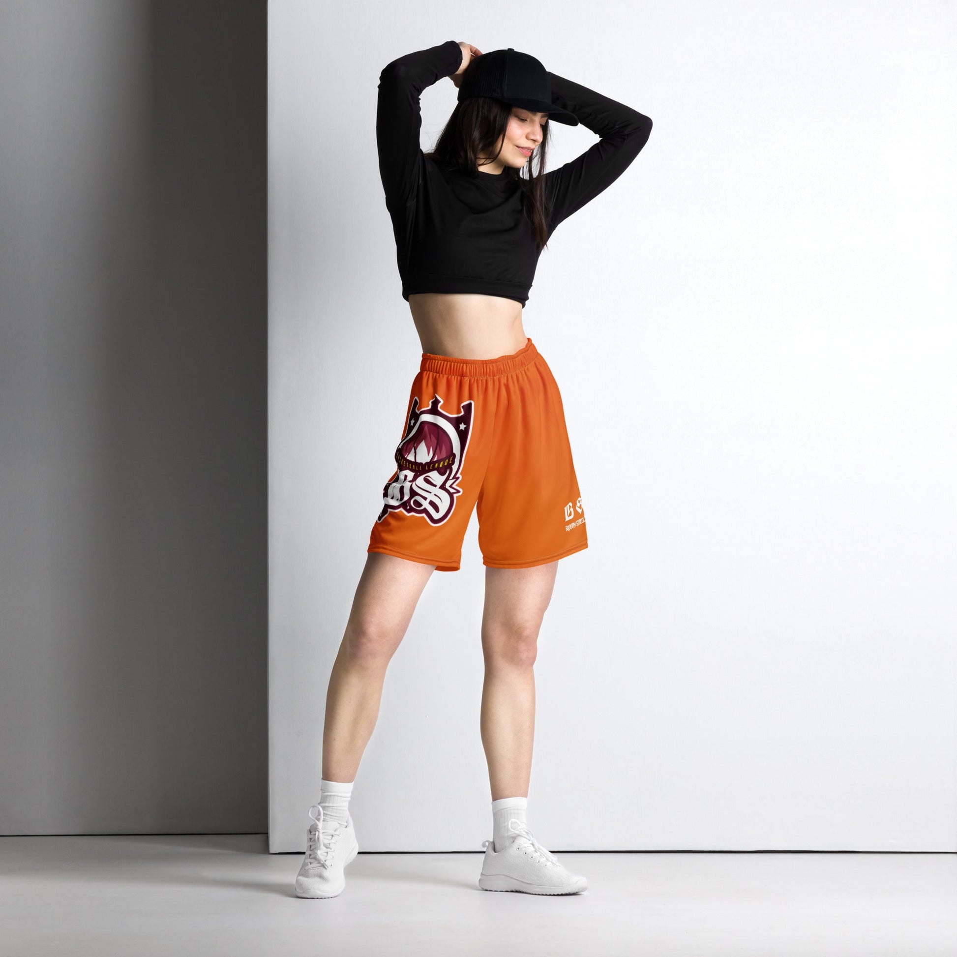 Basketball Team Unisex Mesh-Shorts ORANGE - BLOODY-STREETS.DE Streetwear Herren und Damen Hoodies, T-Shirts, Pullis