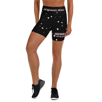 Bloody Black Stars - Yoga Shorts - BLOODY-STREETS.DE Streetwear Herren und Damen Hoodies, T-Shirts, Pullis