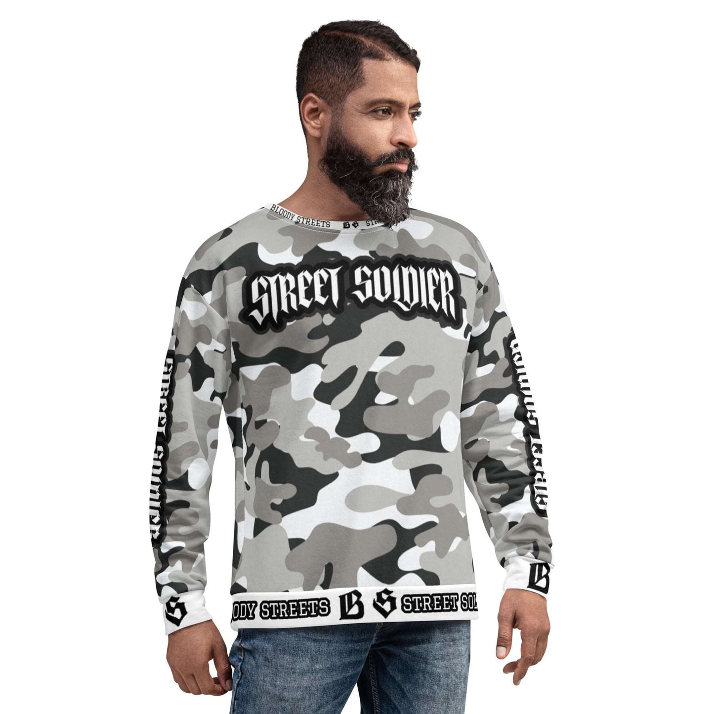 Bloody Camouflage Bull Dog Street Soldier Pullover - BLOODY-STREETS.DE Streetwear Herren und Damen Hoodies, T-Shirts, Pullis