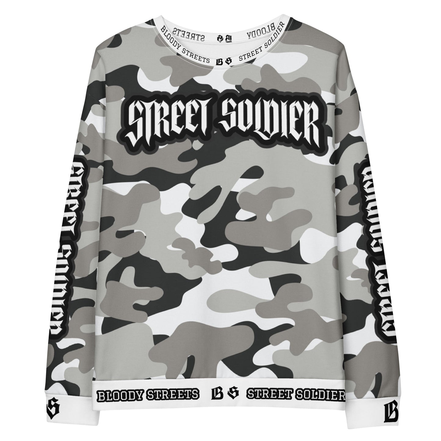 Bloody Camouflage Bull Dog Street Soldier Pullover - BLOODY-STREETS.DE Streetwear Herren und Damen Hoodies, T-Shirts, Pullis