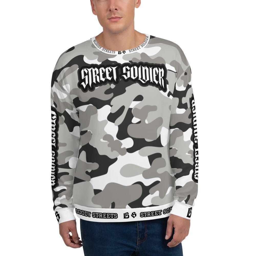 Bloody Camouflage Bull Dog Street Soldier Pullover - BLOODY-STREETS.DE Streetwear Herren und Damen Hoodies, T-Shirts, Pullis