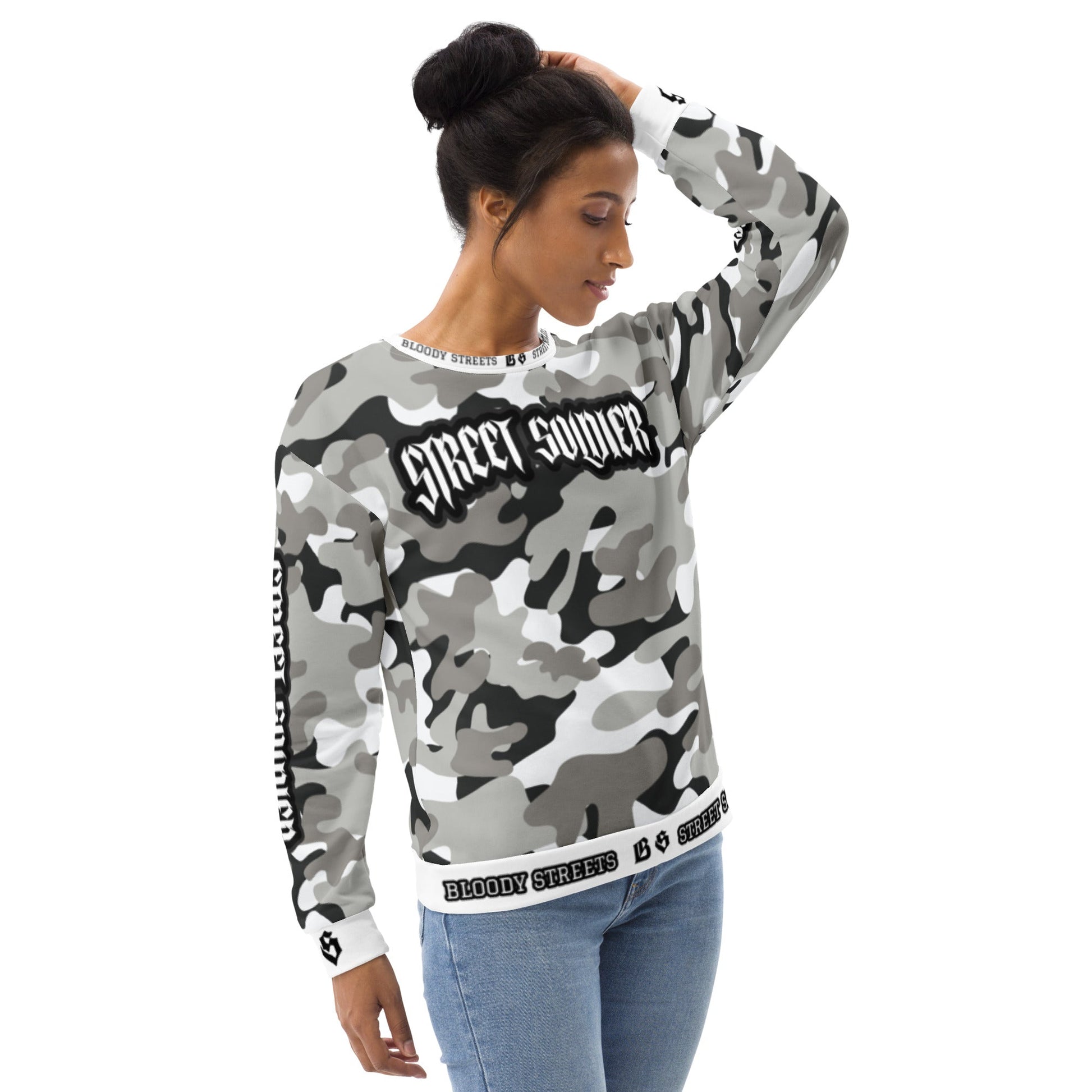 Bloody Camouflage Bull Dog Street Soldier Pullover - BLOODY-STREETS.DE Streetwear Herren und Damen Hoodies, T-Shirts, Pullis