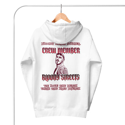 Bloody Death Soldier Double Platin Streetwear Hoodie BLOODY-STREETS.DE Streetwear Herren und Damen Hoodies, T-Shirts, Pullis