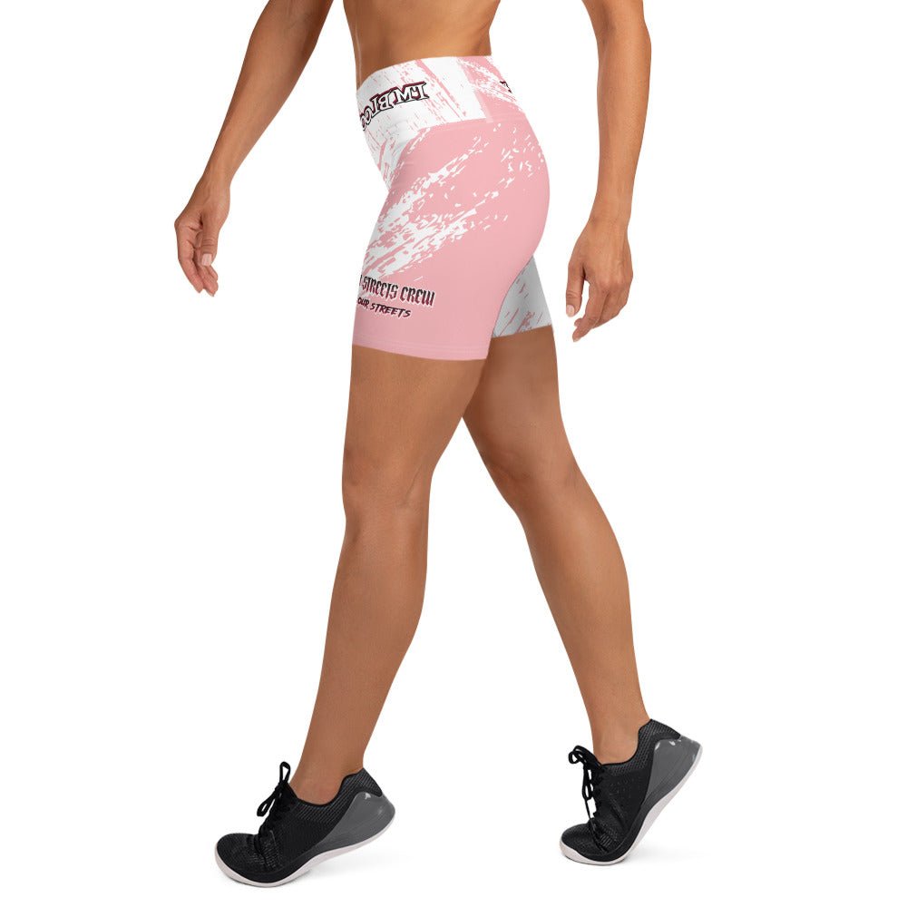 Bloody Pink Storm - Yoga Shorts - BLOODY-STREETS.DE Streetwear Herren und Damen Hoodies, T-Shirts, Pullis