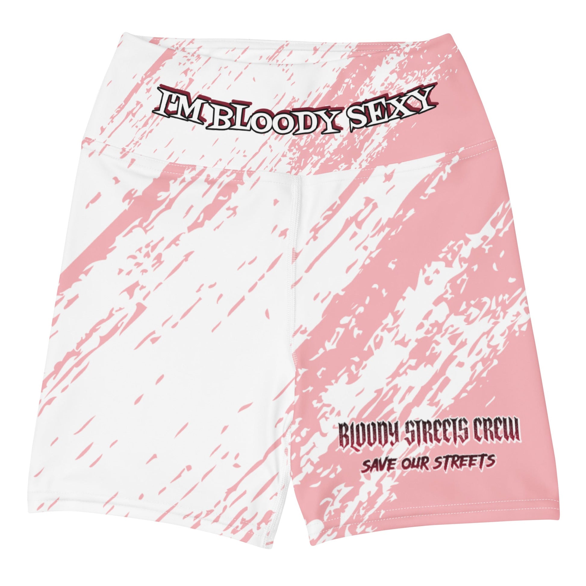 Bloody Pink Storm - Yoga Shorts - BLOODY-STREETS.DE Streetwear Herren und Damen Hoodies, T-Shirts, Pullis