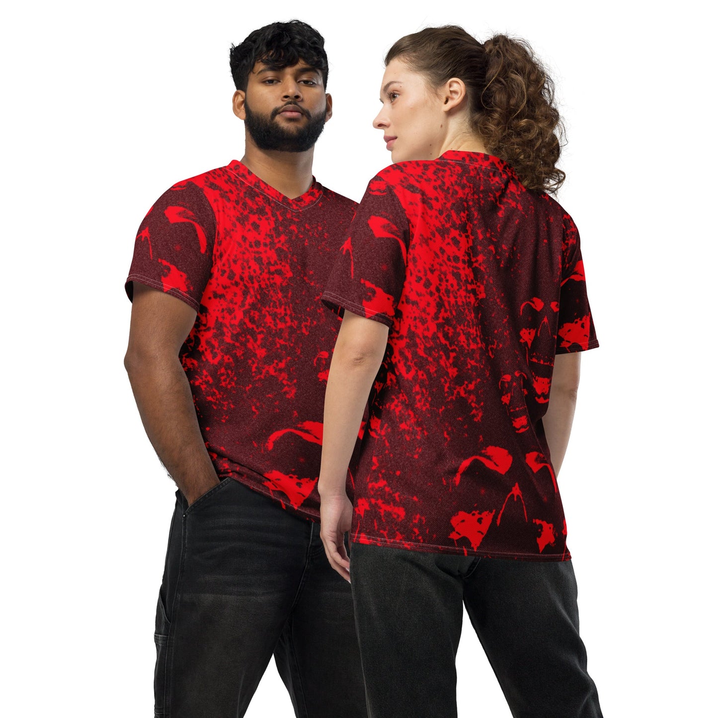 Bloody Red soul Trikot - BLOODY-STREETS.DE Streetwear Herren und Damen Hoodies, T-Shirts, Pullis