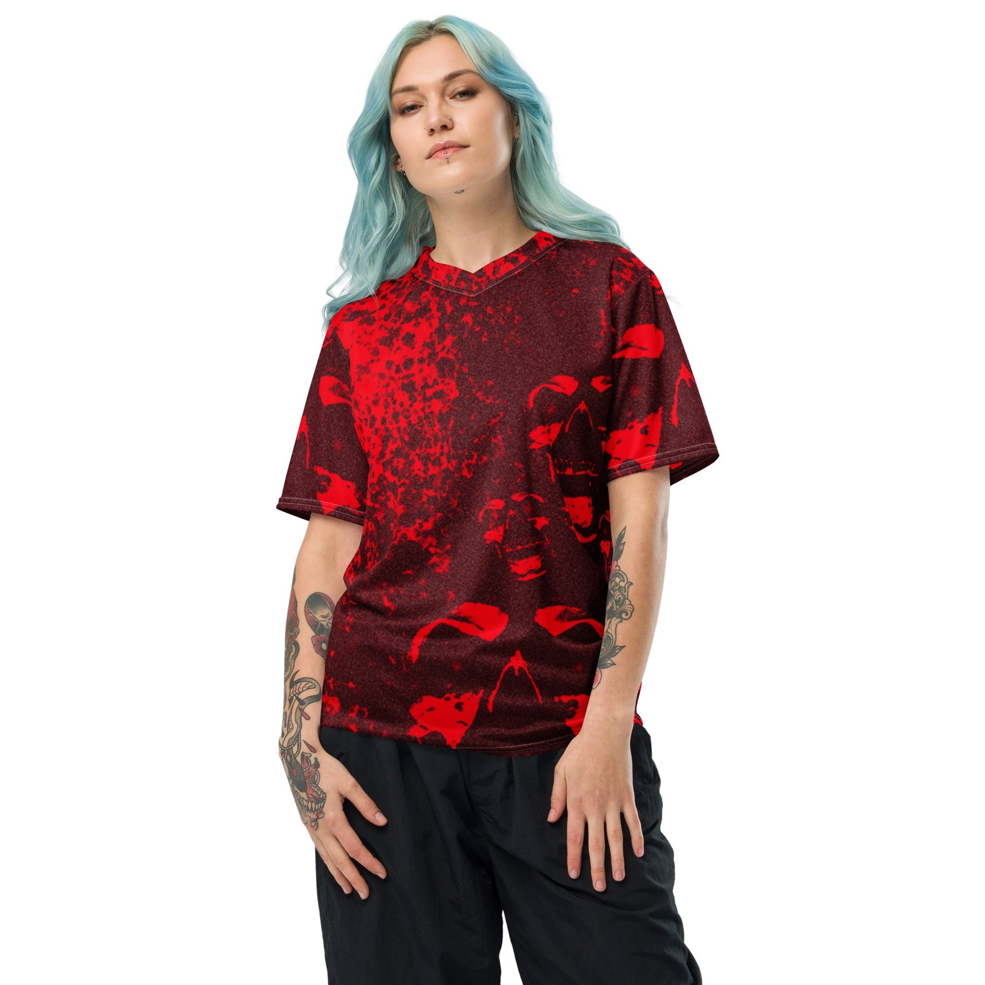 Bloody Red soul Trikot - BLOODY-STREETS.DE Streetwear Herren und Damen Hoodies, T-Shirts, Pullis