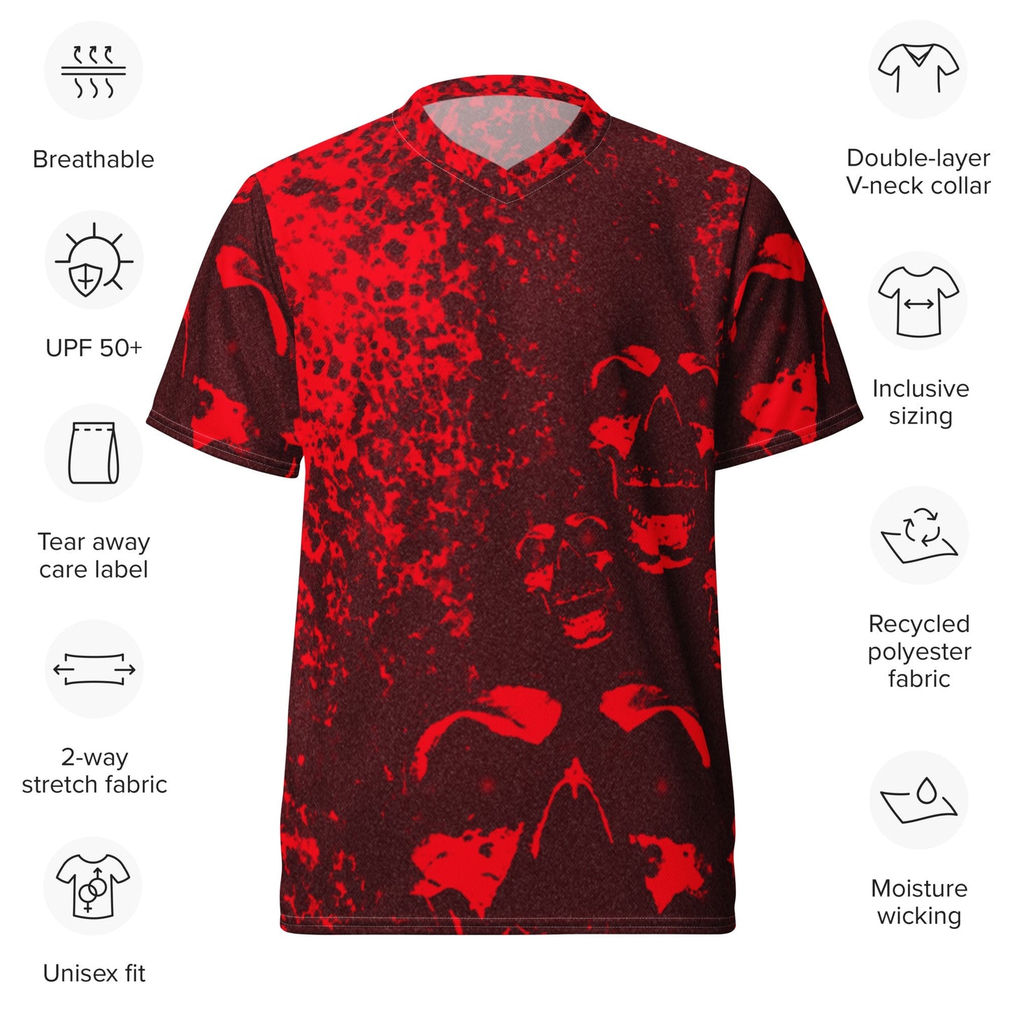 Bloody Red soul Trikot - BLOODY-STREETS.DE Streetwear Herren und Damen Hoodies, T-Shirts, Pullis