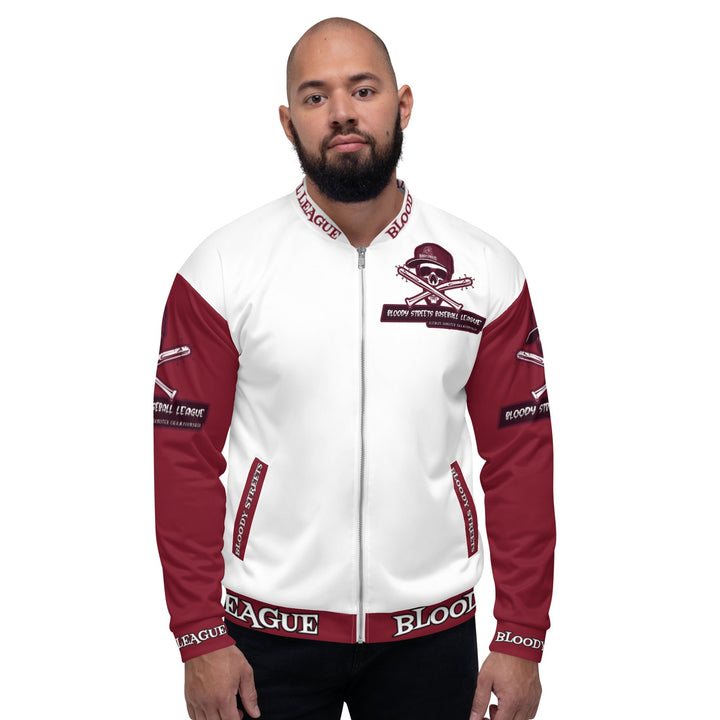 BLOODY STREETS BASEBALL LEAGUE JACKEBLOODY STREETSDiese Bomberjacke peppt einfach jedes Outfit auf. Egal, ob man sie zusammen mit einem normalen T-Shirt oder über einem warmen Kapuzenpullover trägt, sie sieht einfac