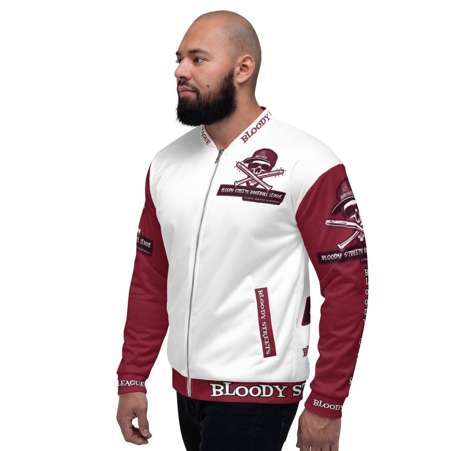 Bloody Streets Baseball League Jacke - BLOODY-STREETS.DE Streetwear Herren und Damen Hoodies, T-Shirts, Pullis