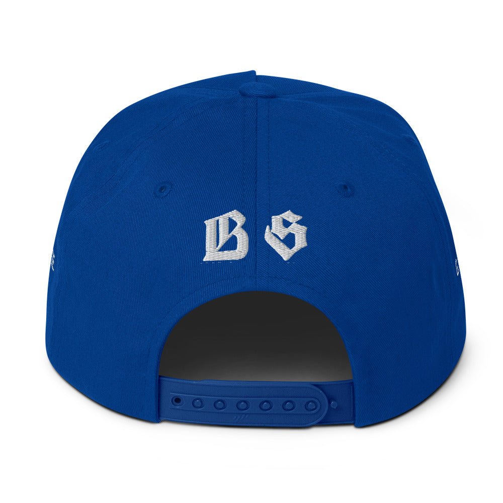 Bloody Streets Crew Flat Bill-Cap Blue - BLOODY-STREETS.DE Streetwear Herren und Damen Hoodies, T-Shirts, Pullis