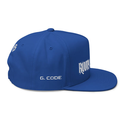 Bloody Streets Crew Flat Bill-Cap Blue - BLOODY-STREETS.DE Streetwear Herren und Damen Hoodies, T-Shirts, Pullis