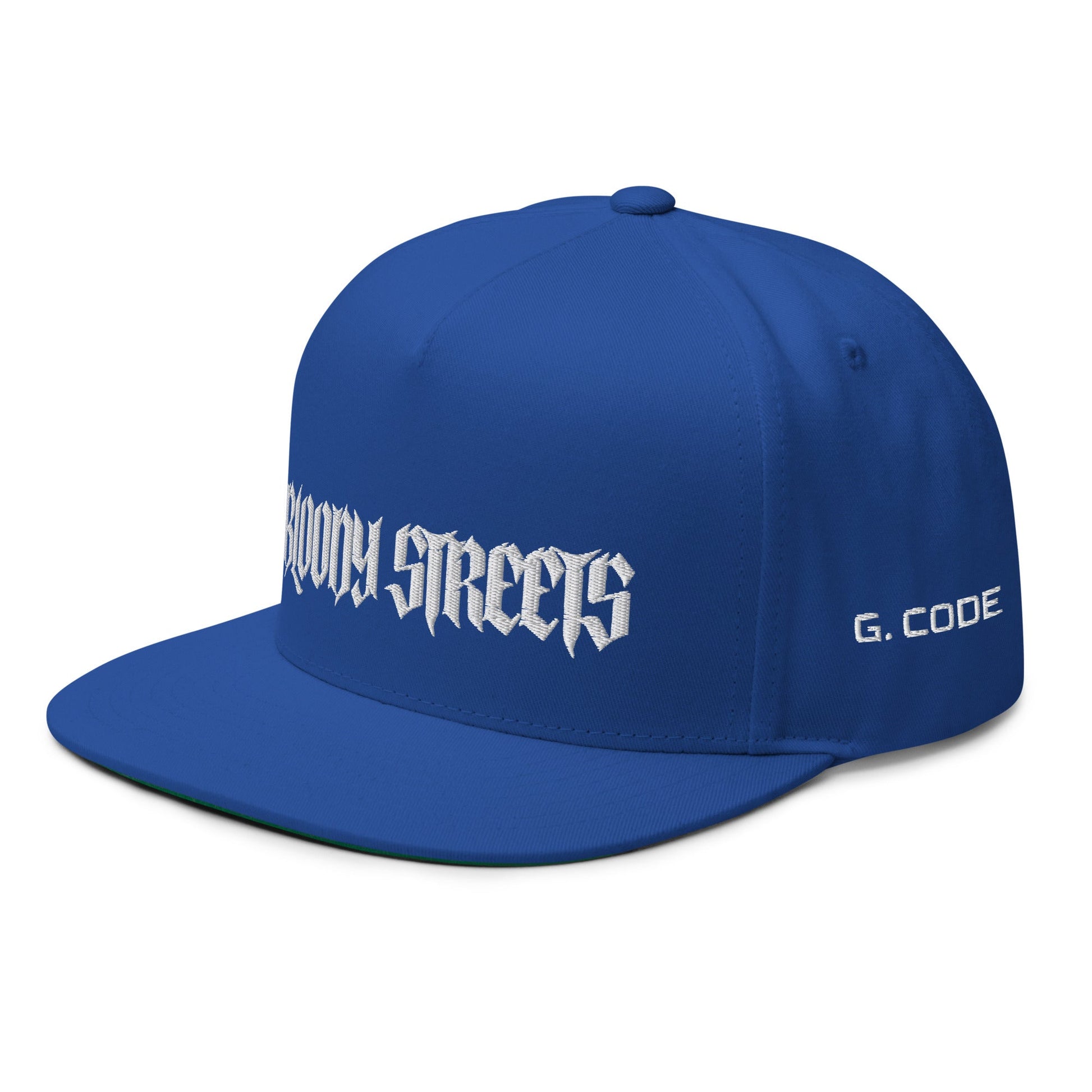 Bloody Streets Crew Flat Bill-Cap Blue - BLOODY-STREETS.DE Streetwear Herren und Damen Hoodies, T-Shirts, Pullis