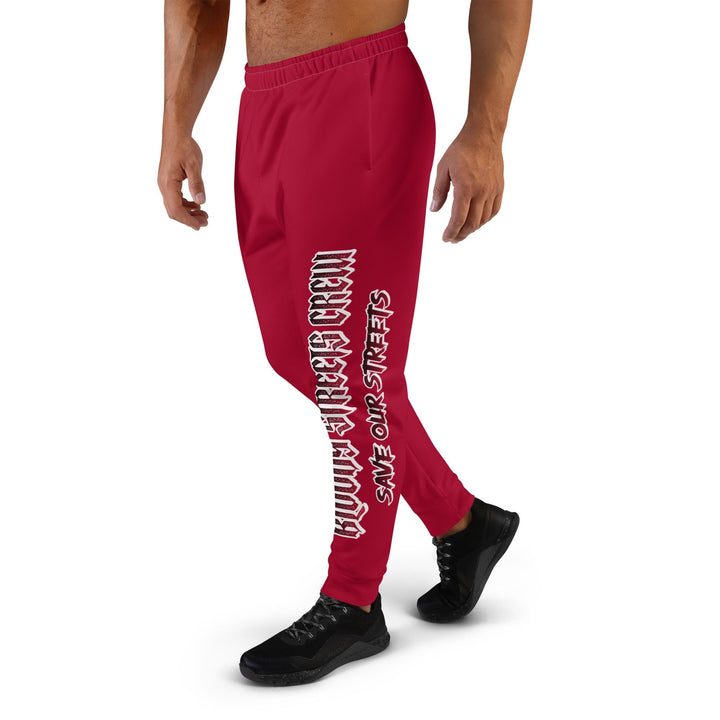 Bloody Streets Crew Herren-Jogginghose Rot Herren - BLOODY-STREETS.DE Streetwear Herren und Damen Hoodies, T-Shirts, Pullis