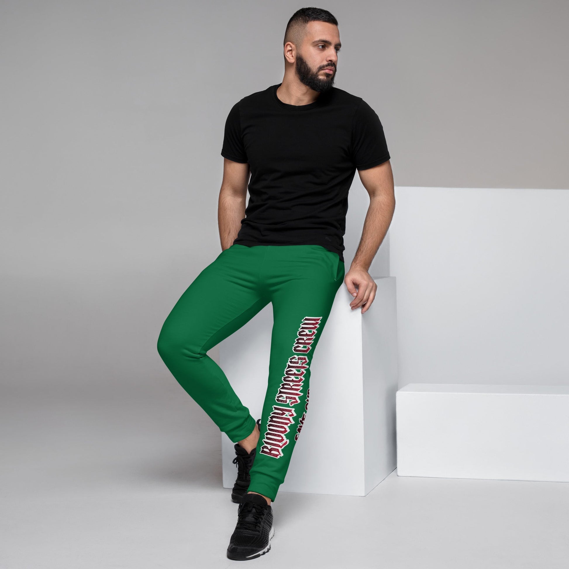 Bloody Streets Crew Herren-Jogginghose Green Herren - BLOODY-STREETS.DE Streetwear Herren und Damen Hoodies, T-Shirts, Pullis