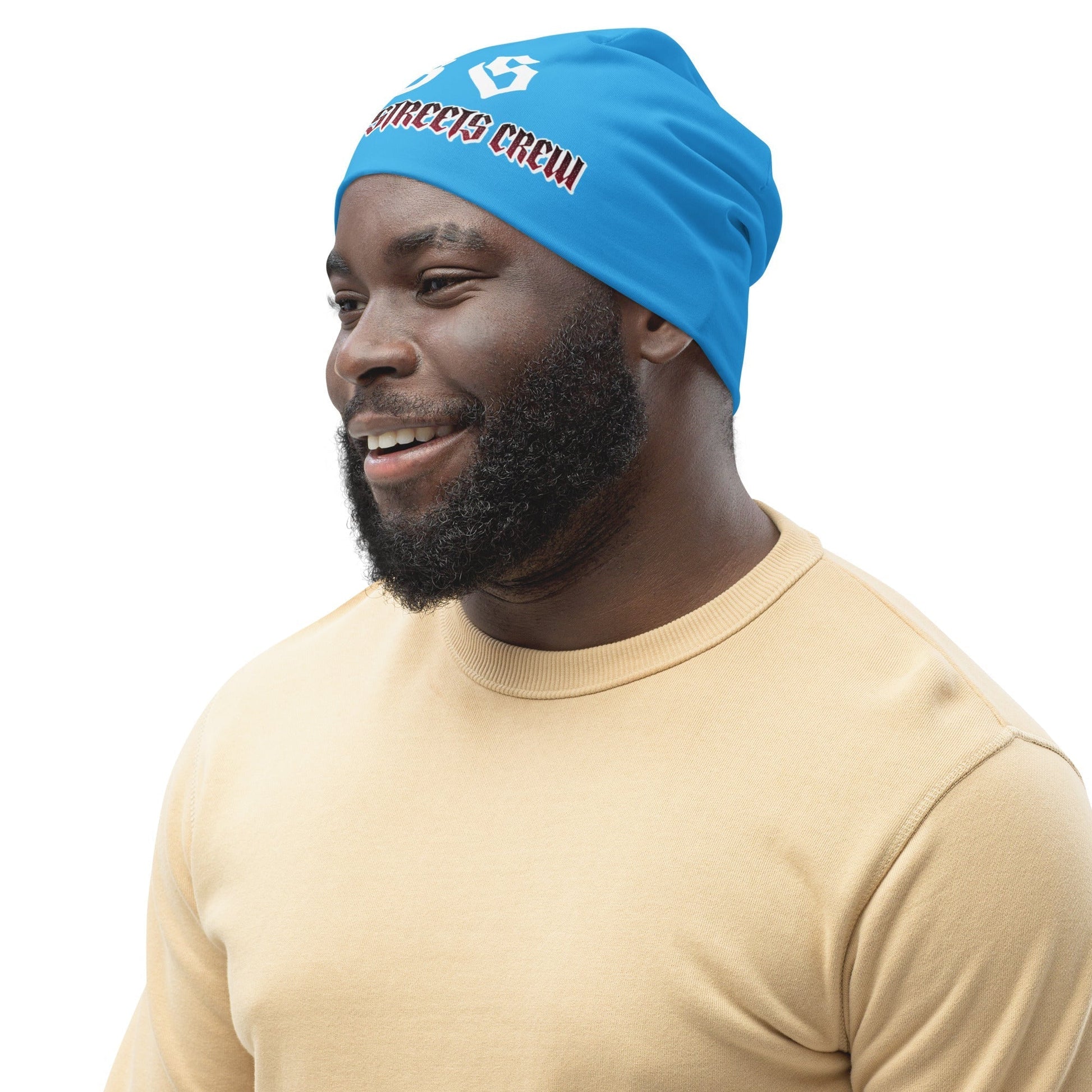 Bloody Streets Crew Member Beanie Blue - BLOODY-STREETS.DE Streetwear Herren und Damen Hoodies, T-Shirts, Pullis